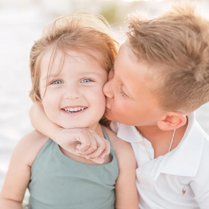 Children together during a St. Augustine family session