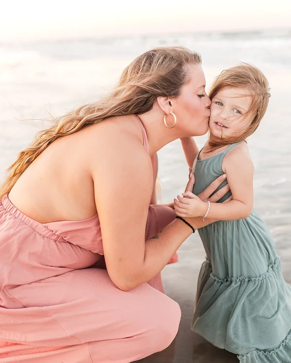 Parent and child during a St. Augustine family session
